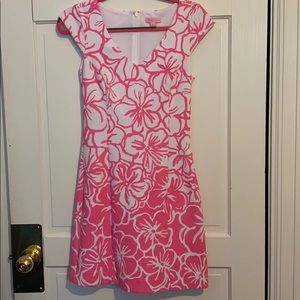 Lilly Pulitzer pink and white dress